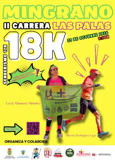 La Carrera Mingrano – Las Palas regresa el 31 de octubre para volver a unir deporte y solidaridad a favor de la Asociación Española de Mastocitosis
