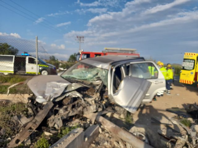Accidente de tráfico con un herido en Fuente Álamo