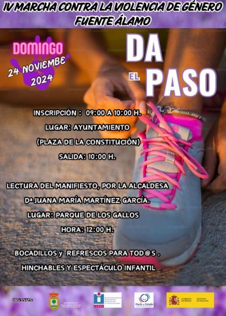 Fuente Álamo moviliza una marcha contra la violencia de género el próximo domingo