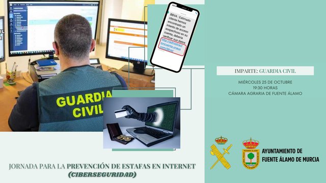 Fuente Álamo celebra una importante jornada sobre ciberseguridad impartida por la Guardia Civil